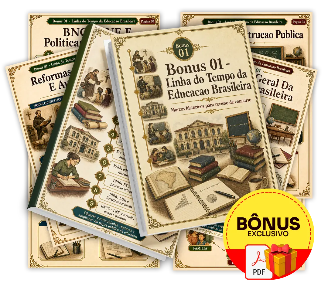 Bônus 1 — Linha do Tempo da Educação Brasileira
