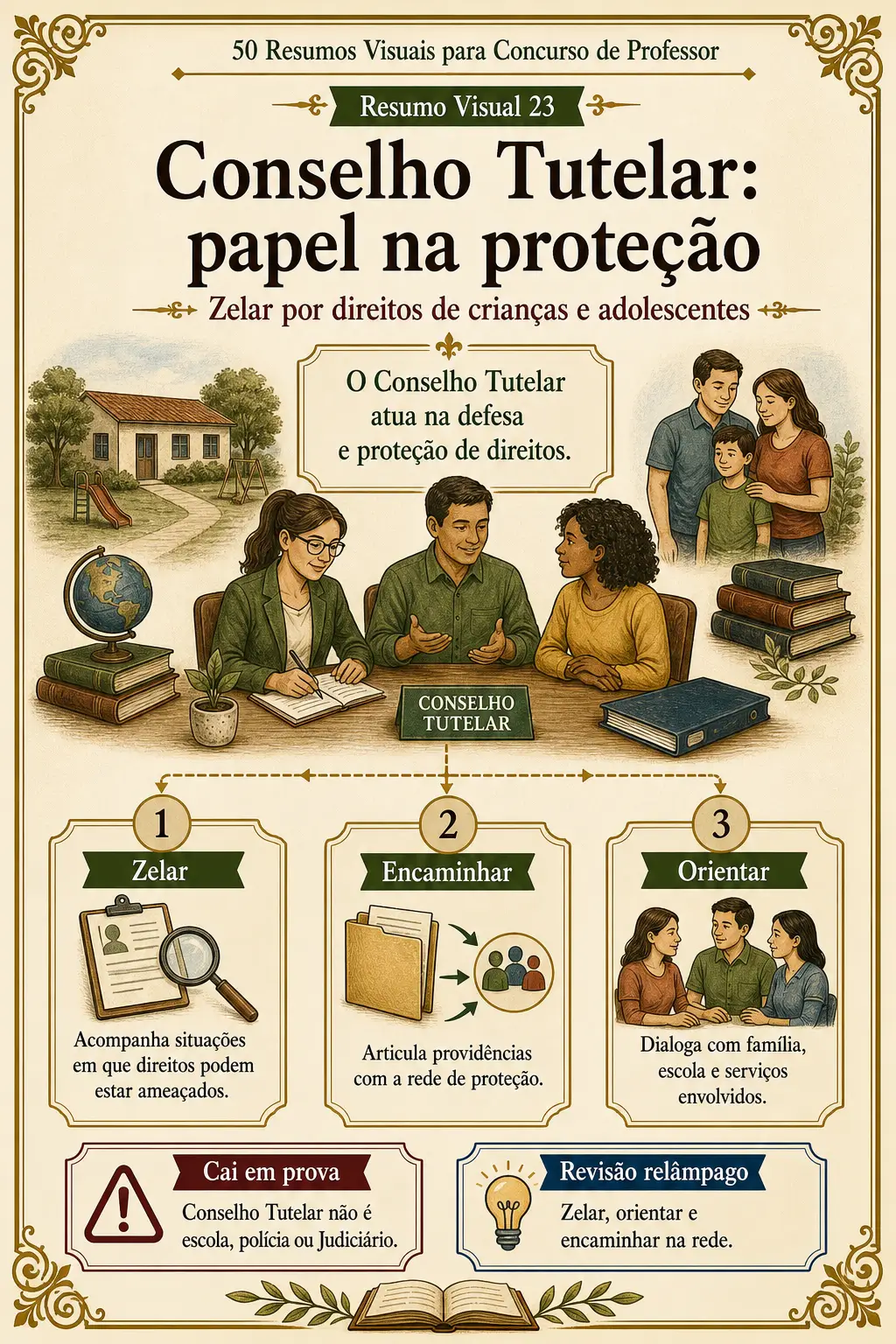 Prévia de resumo visual para concurso de professor 01