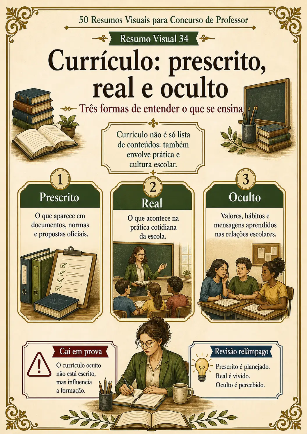 Prévia de resumo visual para concurso de professor 03